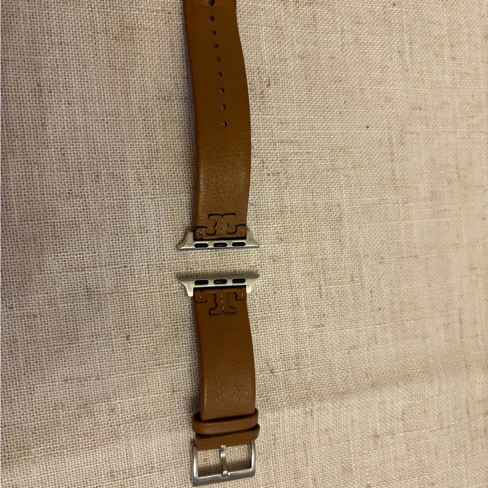 Tory Burch Apple smart watch brown Leather Watch Strap